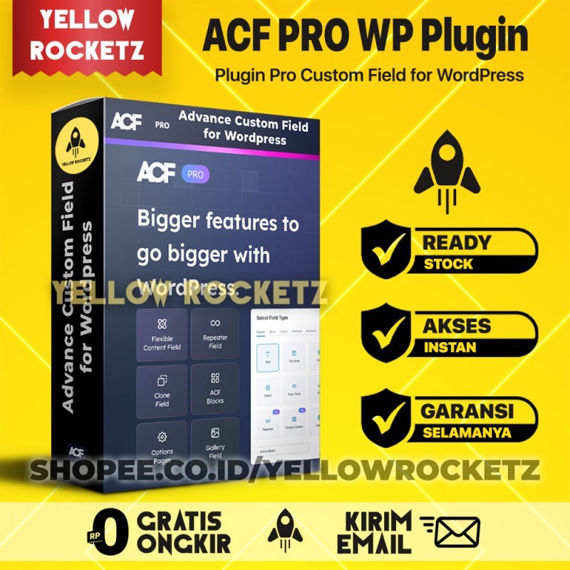 Jual ADVANCED CUSTOM FIELD PRO + Addons for WP Plugin Premium Lifetime ...