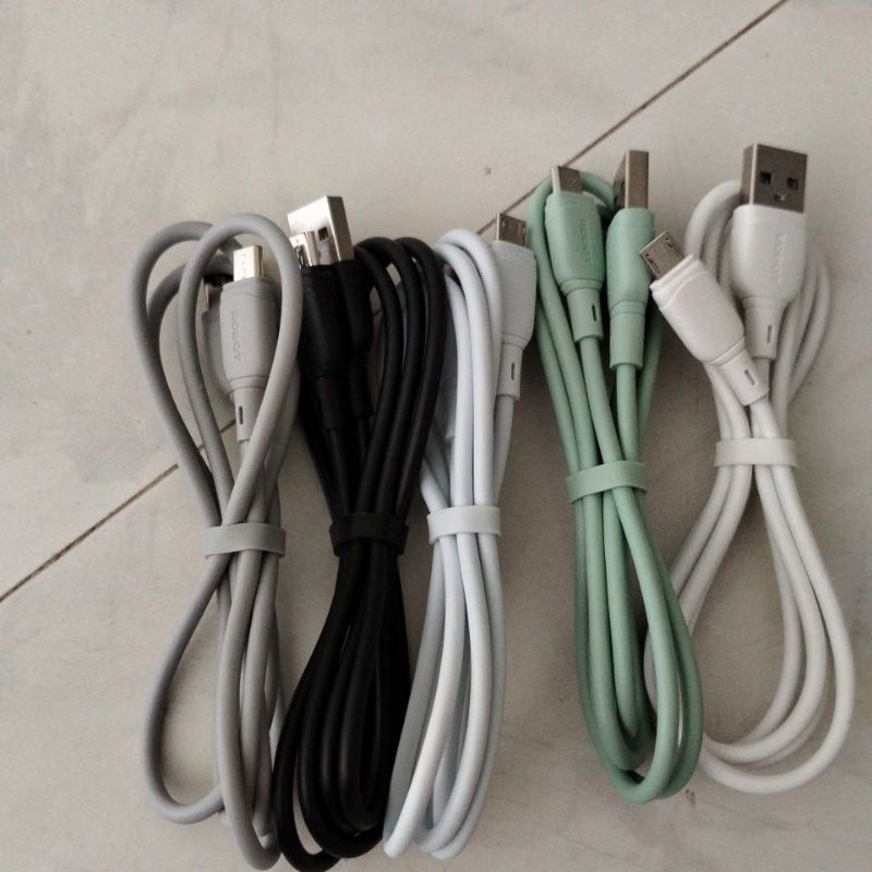 Jual kabel data android dan charging micro usb 2.4a orginal robot ...