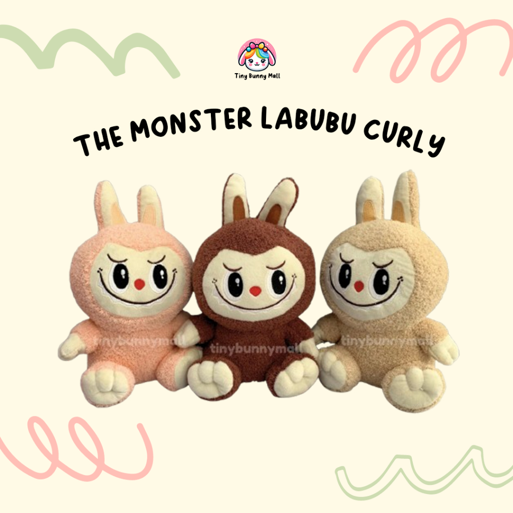 Jual BONEKA LABUBU 35 CM PREMIUM CURLY | Boneka The Monster Labubu ...