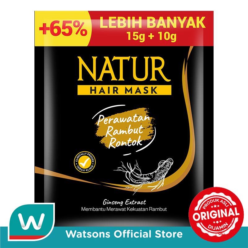Jual Natur Hair Mask Ginseng 15ml | Shopee Indonesia