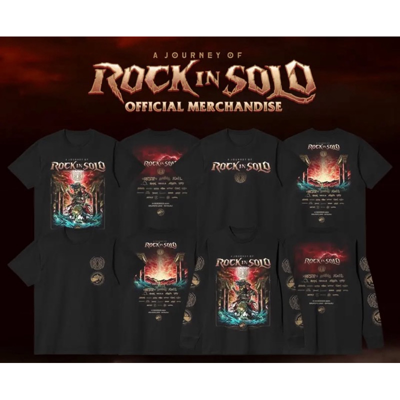 Jual Official Merch - Rock In Solo A Journy 2024 | Shopee Indonesia