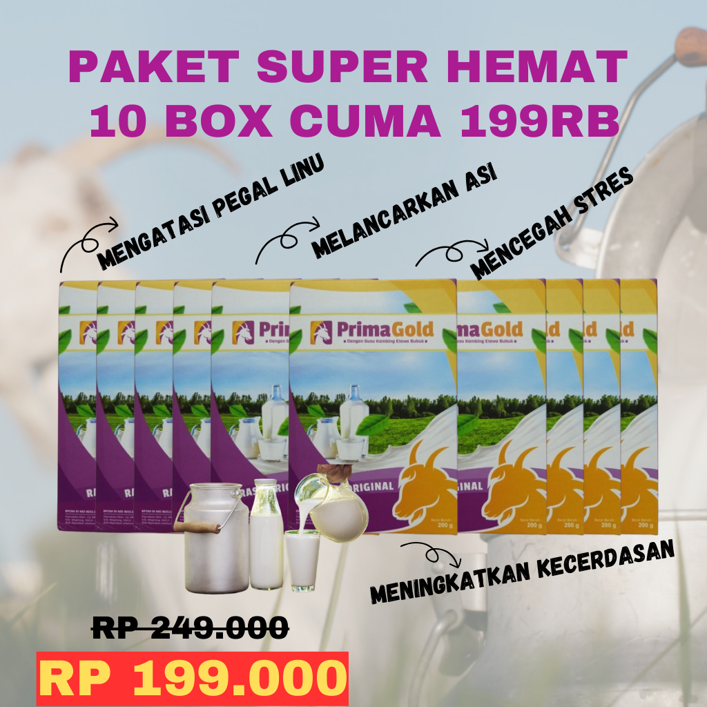 Jual Promo 10 Box Susu Kambing Etawa Primagold Premium Original ...