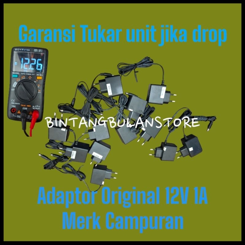 Jual Adaptor stb / router / ont / modem 12V 1A Original | Shopee Indonesia