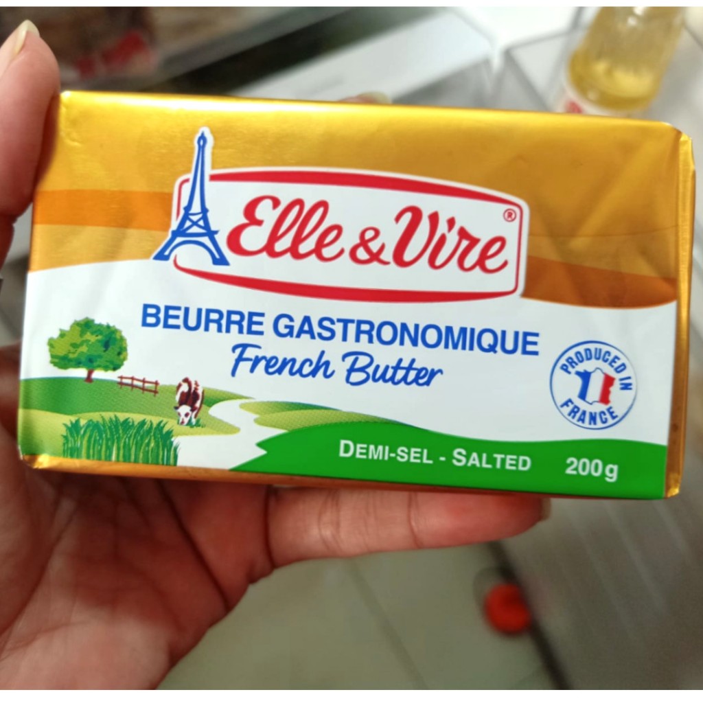Jual ELLE & VIRE SALTED FRENCH BUTTER 200 GR Beurre gastronomique ...