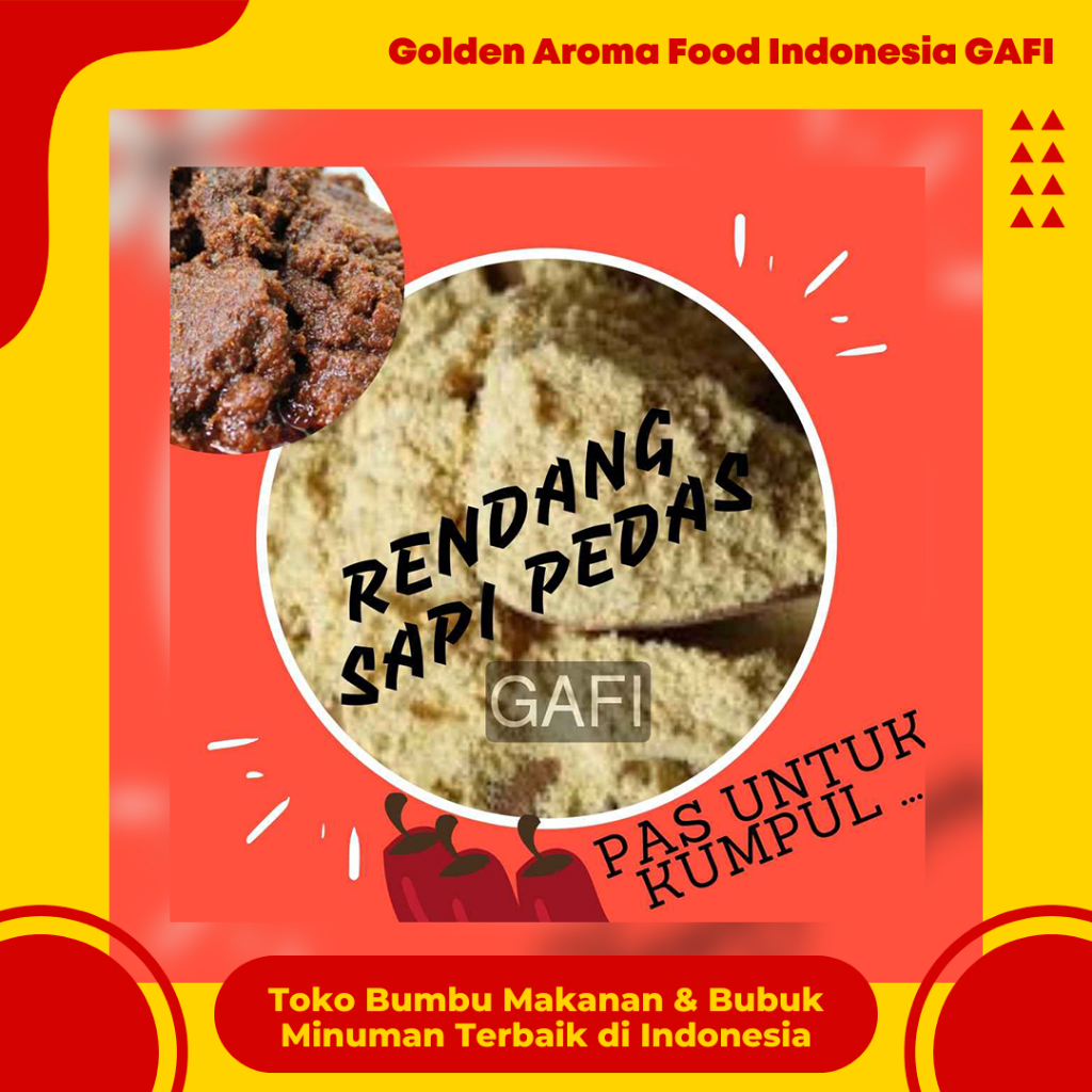 Jual Bumbu Tabur Rasa Rendang Sapi Pedas 1 kg Enak Murah Lezat Gurih ...