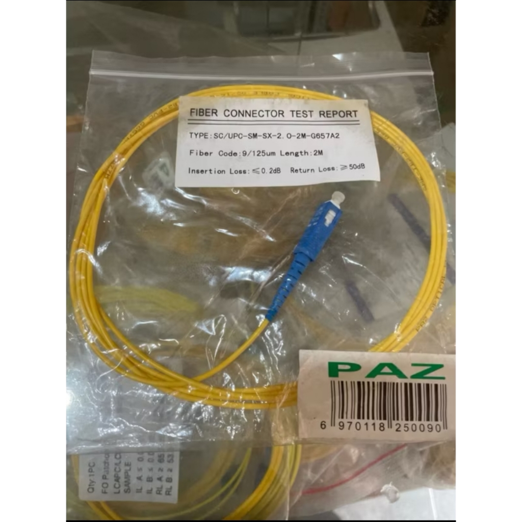 Jual Original Pigtail SC UPC PAZ 2.0 mm G657A2 LSZH (ECER / 1 pcs ...