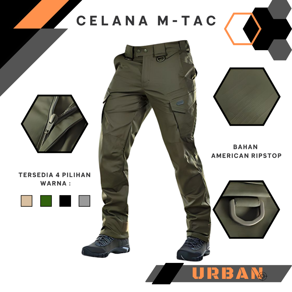 Celana Panjang Tactical M-TAC Series Premium Cargo Pants Pria Outdoor