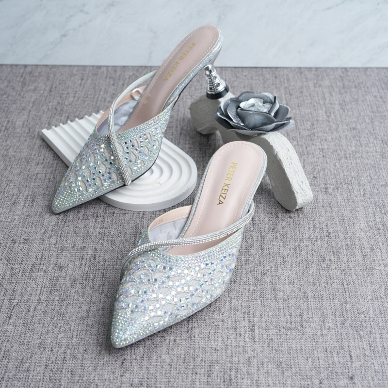 Peter Keiza Big Strap Sandal Wedges Wanita main image 1