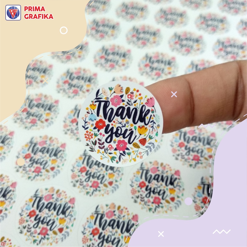 Jual Custom Stiker Label Thank You untuk Kertas Roti - Cutting Sticker ...