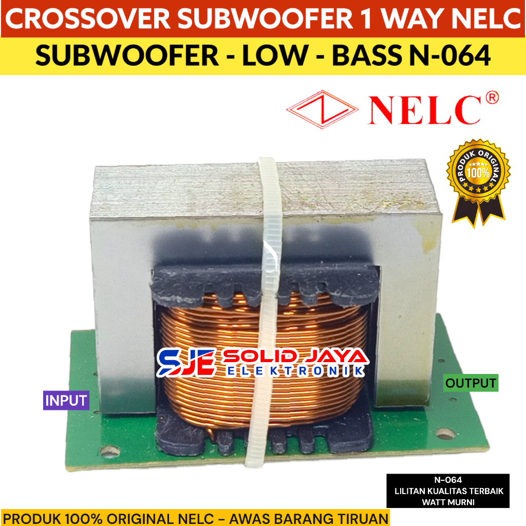 Jual CROSSOVER SUBWOOFER 1 WAY N064 NELC CROSOVER SUB SUBWOFER LOW BASS ...