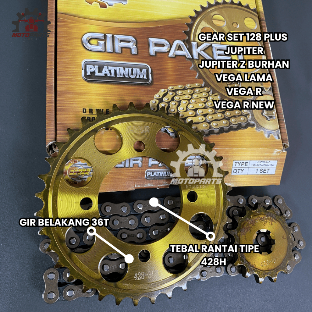 Jual GEAR GIR SET GIR PAKET JUPITER Z BURHAN VEGA R NEW VEGA LAMA ...