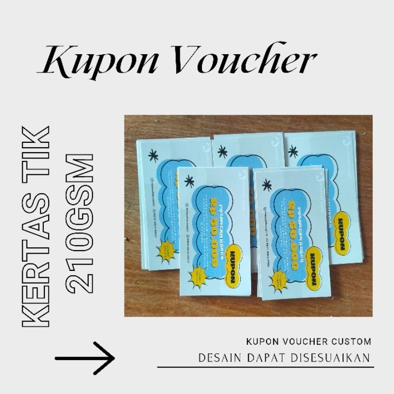 Jual Kupon Voucher Custom/free desain | Shopee Indonesia