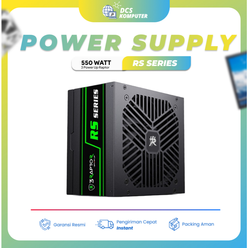 Jual PSU Raptor RS Series 550Watt dan 650Watt GAMING POWER SUPPLY ...