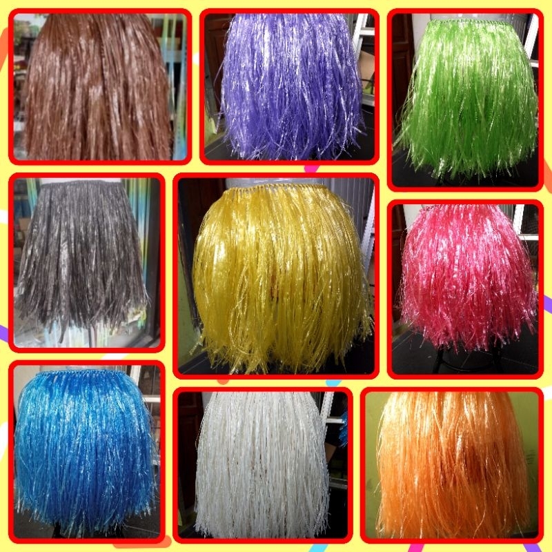 Jual ROK RUMBAI TALI RAFIA HAND MADE ROK HULA TALI RAFIA 30 CM | Shopee ...