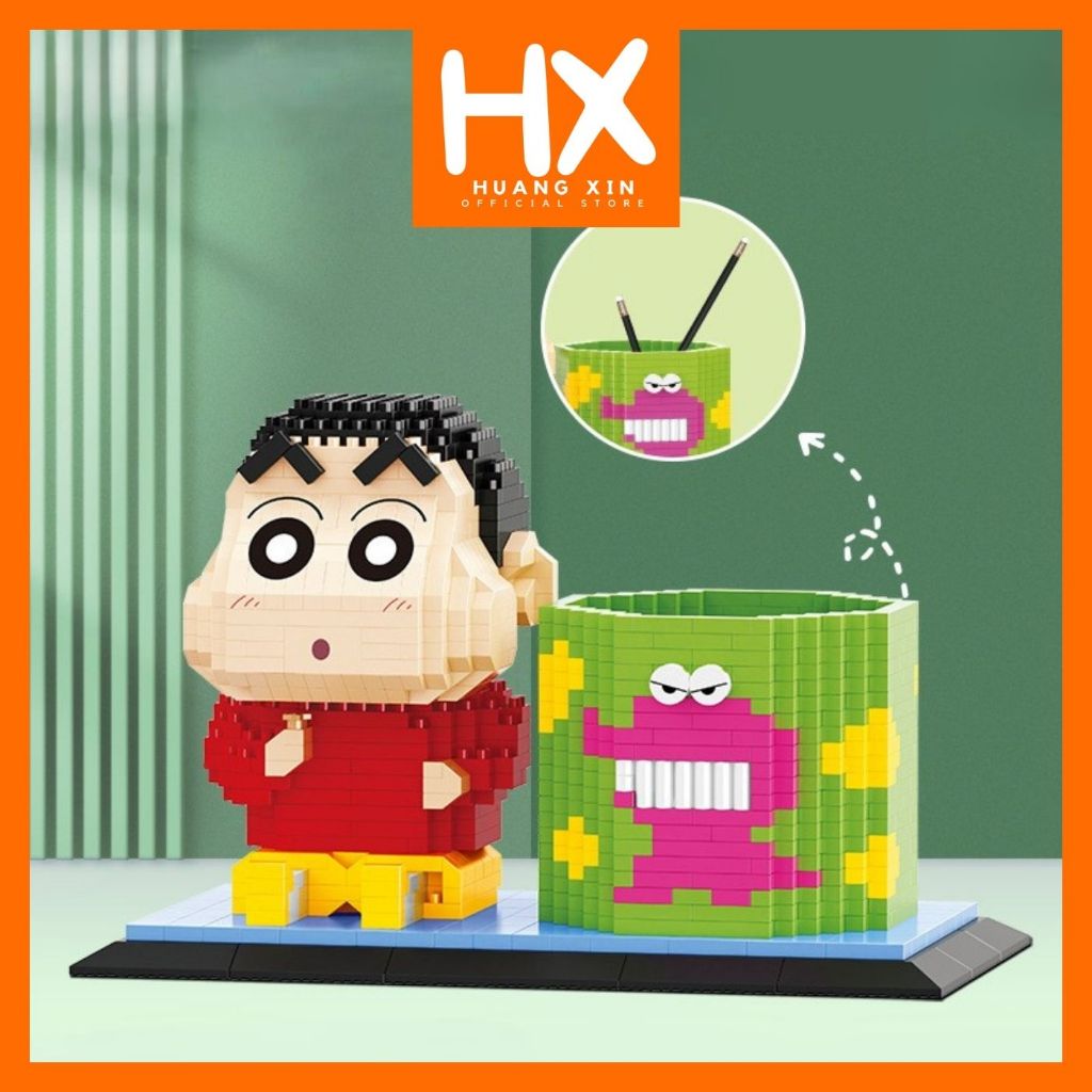 Jual HX Shinchan Brick Building Blok Toys Puzzle Mainan Anak Balok ...