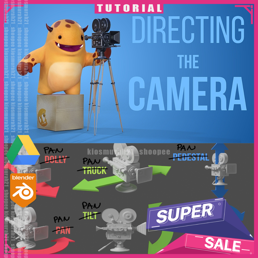 Jual Blender 3D - Directing The Camera in Blender 3D Blender Tutorial ...