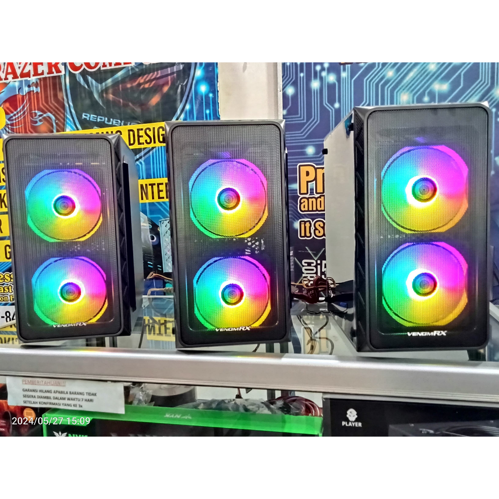 Jual Cassing PC RGB Apex Nova New Venom RX M-ATX Akrilik - FREE 2 Fan ...