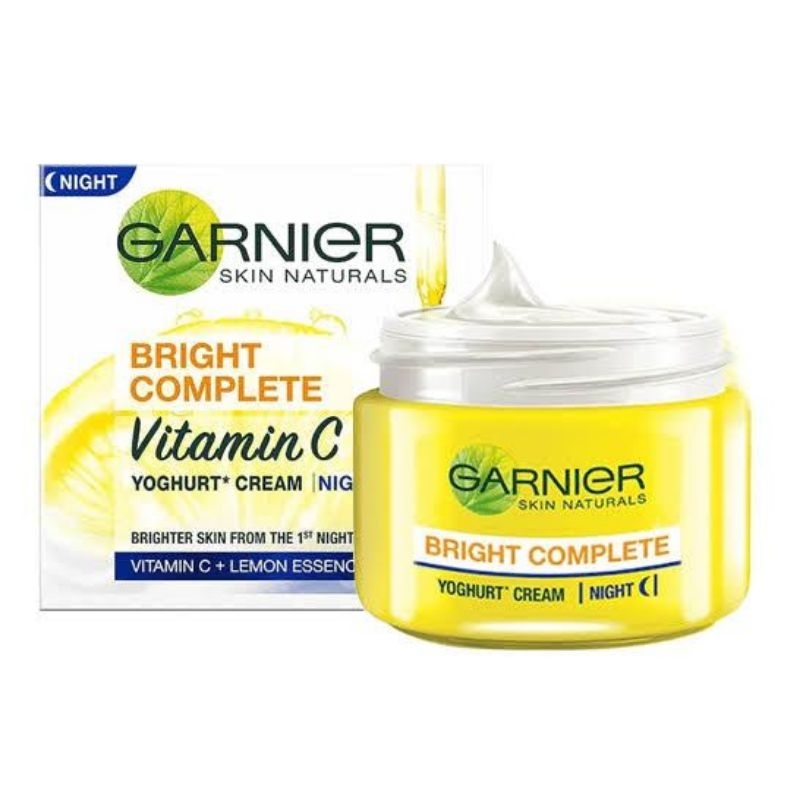 Jual Garnier Bright Complete Vit C Yoghurt Sleeping Mask Night 50 ML ...