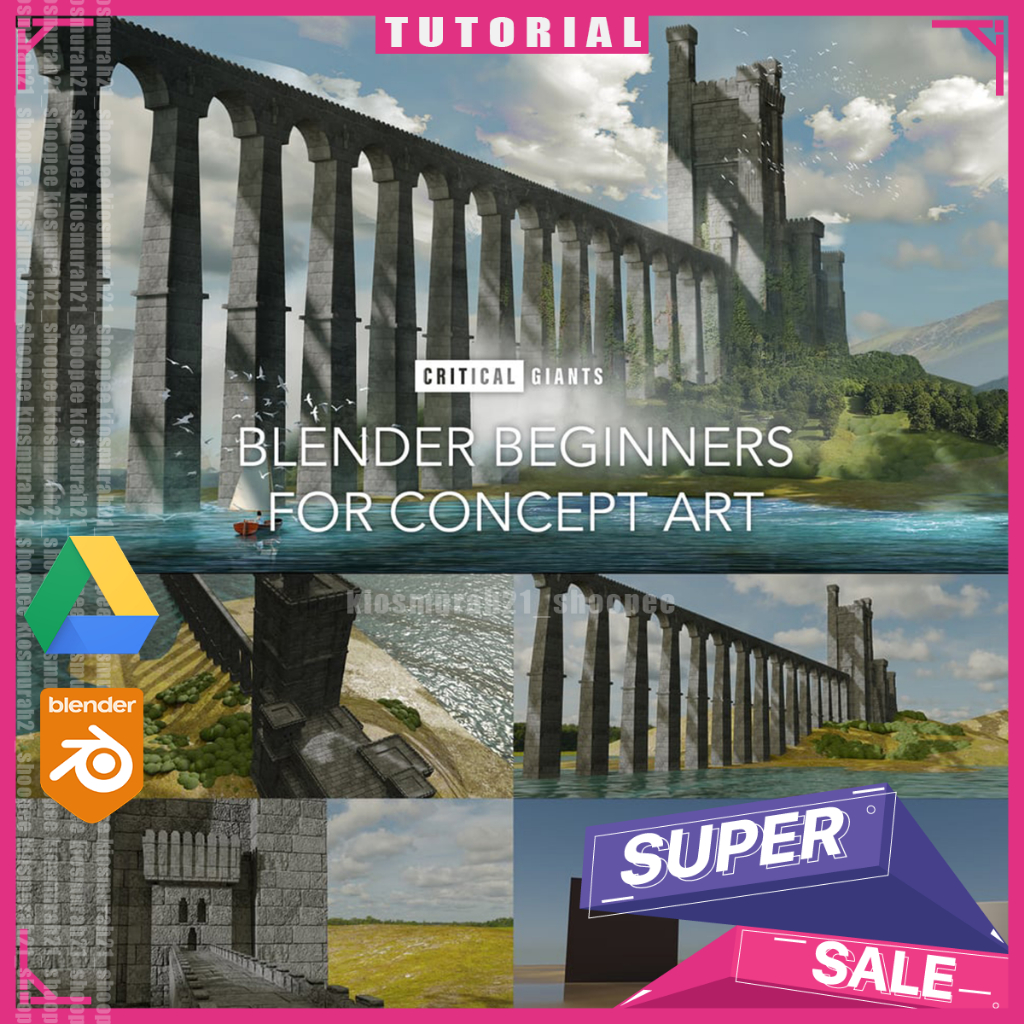 Jual Blender 3D - Blender Beginners For Concept Art 3D Blender Tutorial ...