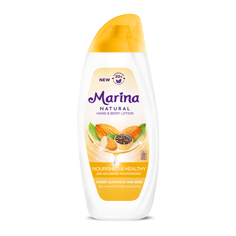 Jual MARINA BOTOL HAND AND BODY LOTION UV WHITE NATURAL NUTRI SERUM ...