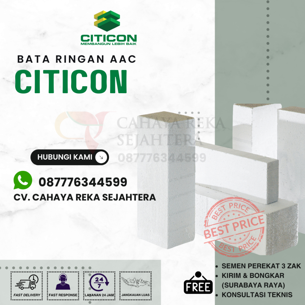 Jual Bata Ringan Citicon Beton Ringan AAC | Shopee Indonesia
