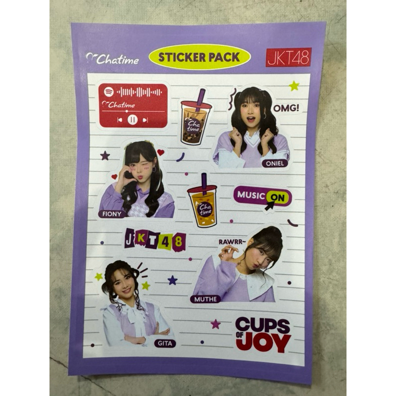 Jual Sticker Chatime X JKT48 2024 | Shopee Indonesia