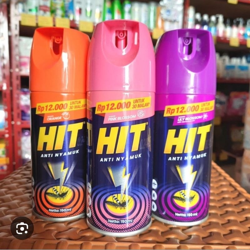 Jual HIT Aerosol 150 ml / Obat Anti Nyamuk Hit Spray Kemasan 150 ml ...