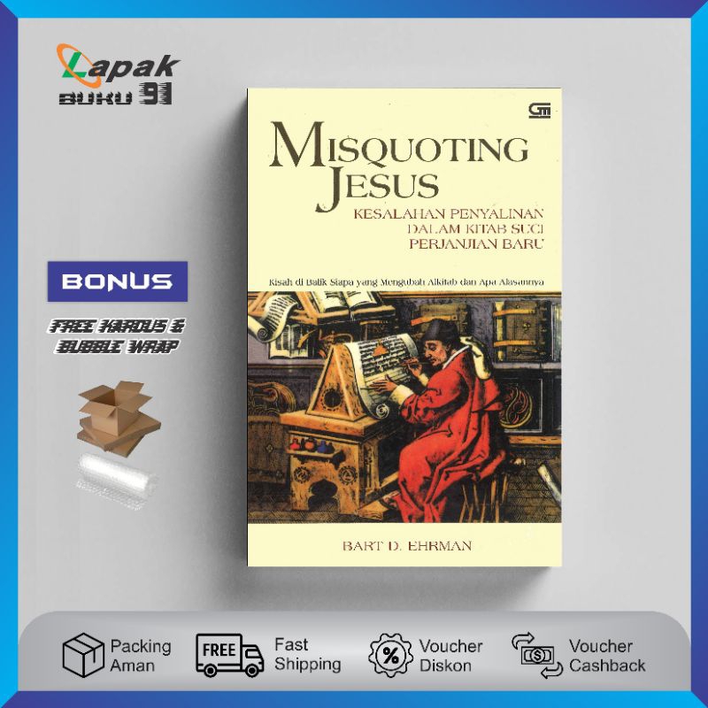 Jual Buku Misquoting Jesus Kesalahan Penyalinan dalam Kitab Suci ...