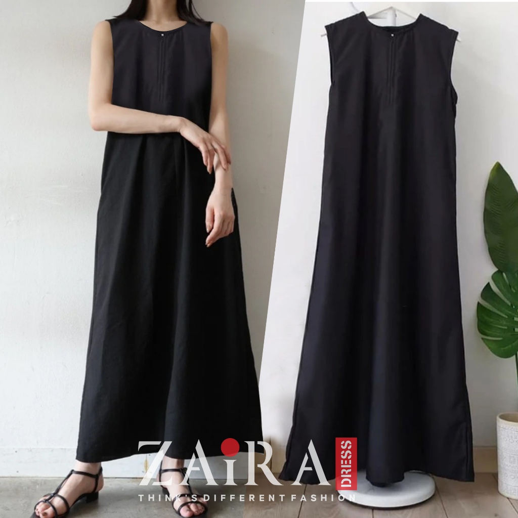 Jual (Bisa COD) Zaira Inner Dress Wolfis Premium / Inner Gamis Abaya ...