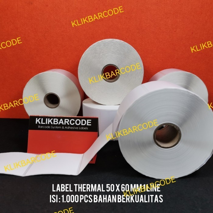 Jual Klikbarcode Shopee Stiker Barcode Label Thermal 50x60 mm / 5x6 cm ...