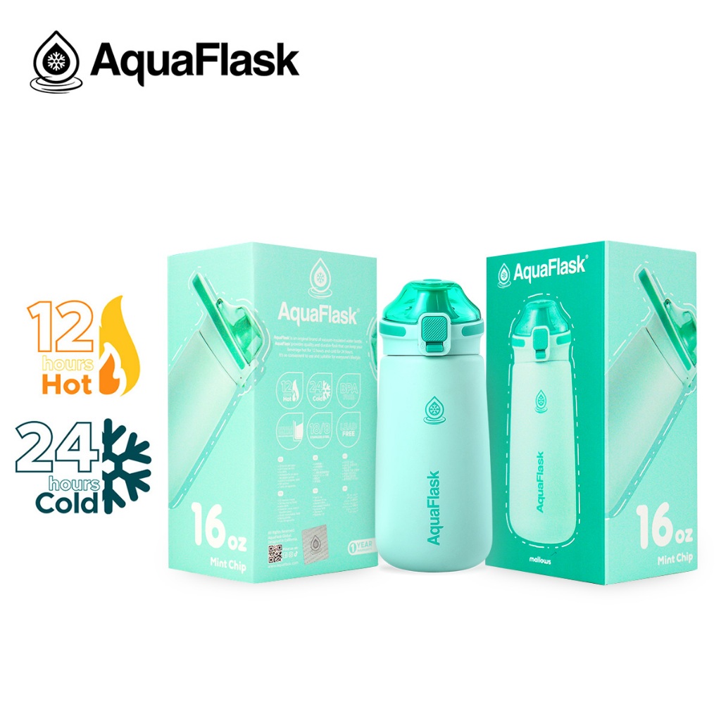 Jual AquaFlask Kid Mallows 12 oz / 16 oz - Mint Chip | Shopee Indonesia