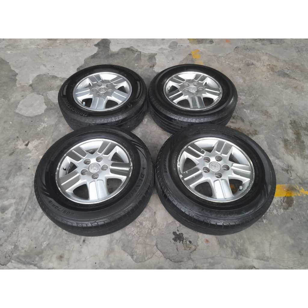 Jual VELG MOBIL ORIGIANL OEM STD INNOVA R15X6 5X114 ET50 SILVER +BAN BS ...