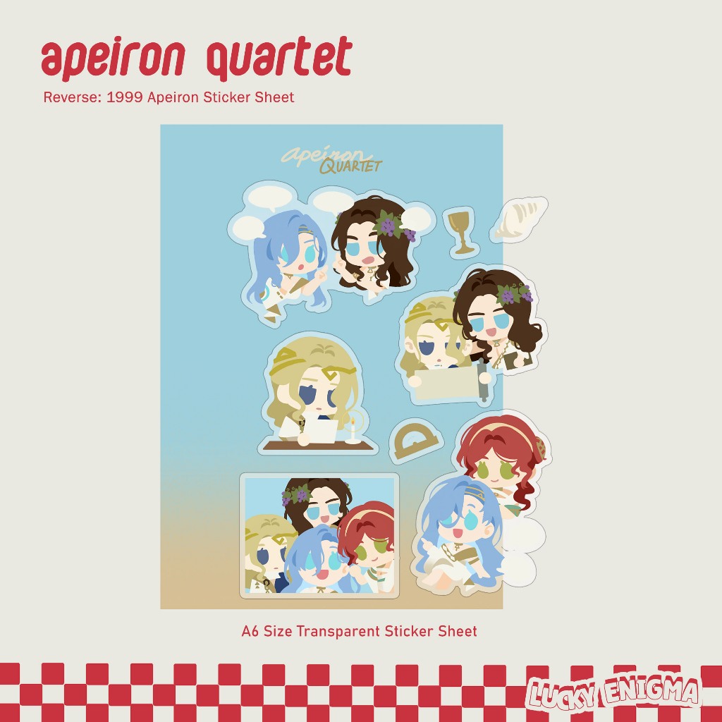 Jual [FAN MERCH] Reverse: 1999 Apeiron Quartet Sticker Sheet | Shopee ...