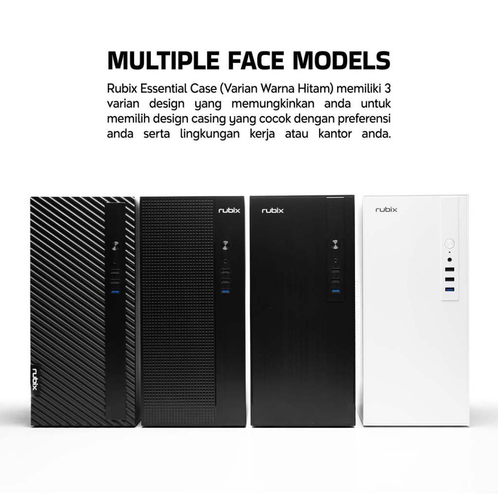 Jual Casing PC Komputer Digital Alliance Rubix Essential White Include ...