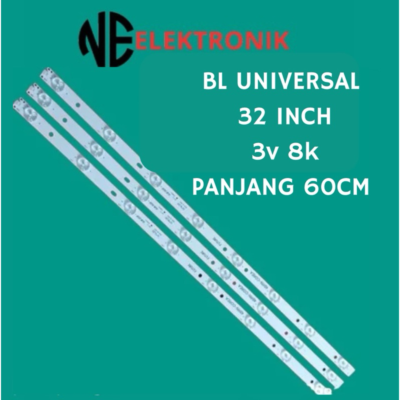 Jual Backlight TV LED Universal Modifikasi 32 Inch 8Led 3Vol New ...