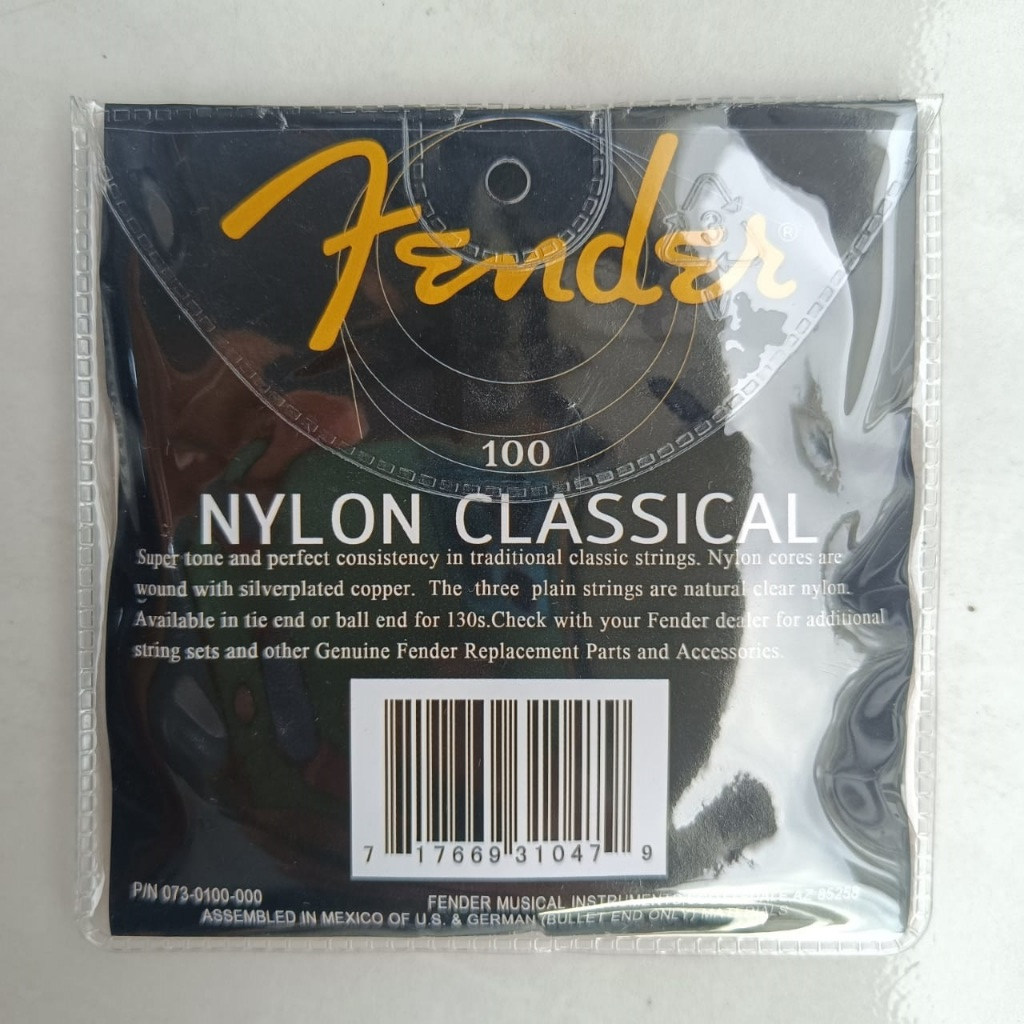Jual Senar Gitar Klasik Fender Clear Nylon Full Set Classical Guitar ...