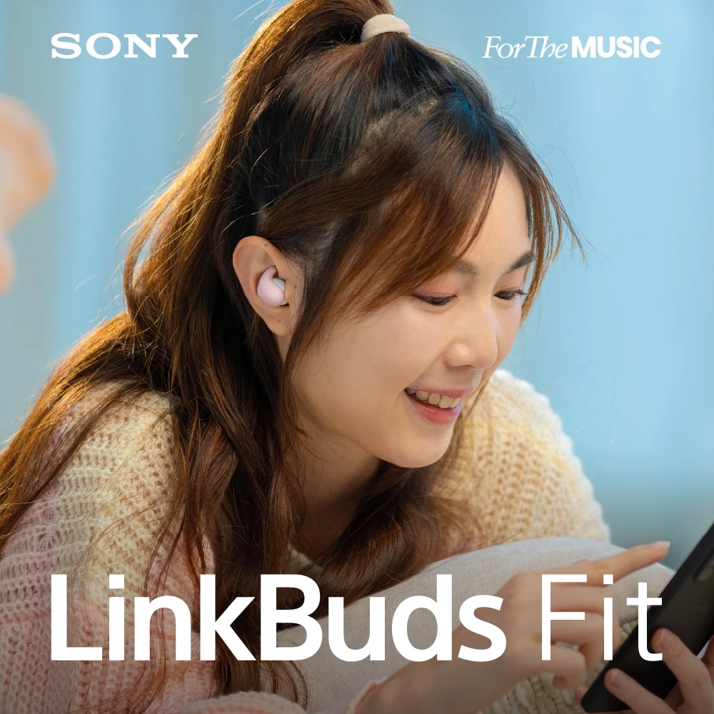 SONY LinkBuds Fit Truly Wireless Noise Cancelling Earbuds with Bluetooth 5.3, Adaptive Sound, 24 Hours Battery, IPX4