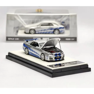 ホット ウィール R34 スカイライン NFT ガレージ ワイルド