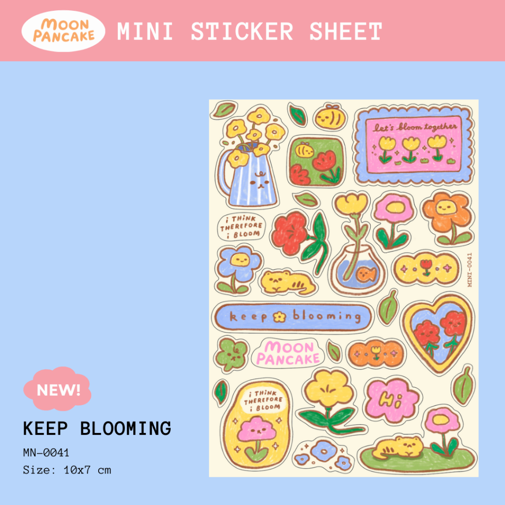 Jual Moon Pancake Mini Sticker - Keep Blooming (Keep Series) | Shopee ...