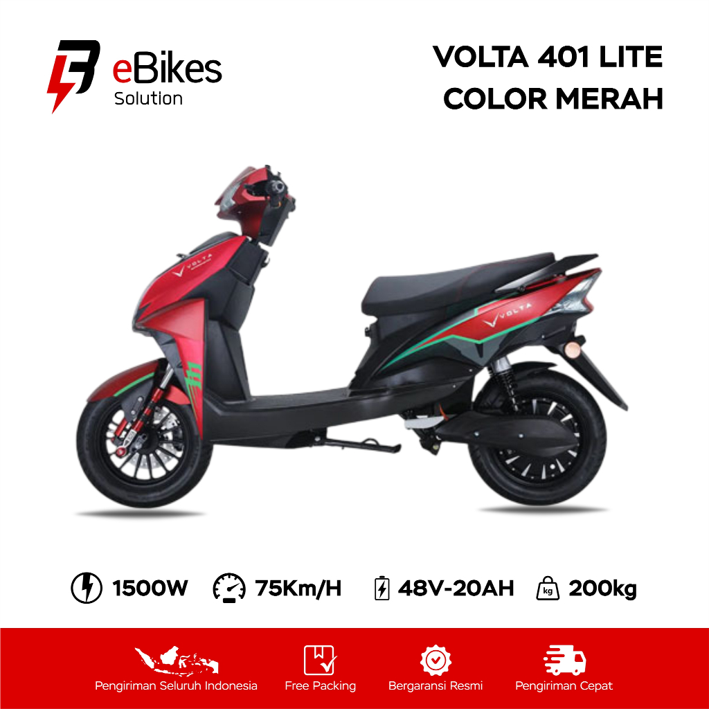 Jual Motor Listrik Volta 401 Lite 1500watt Garansi Resmi | Shopee Indonesia
