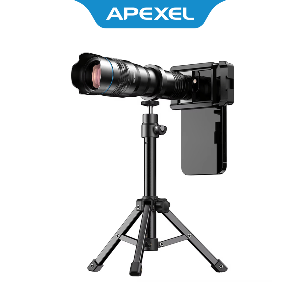 Jual APEXEL Lensa Smartphone Telephoto Monocular Zoom 36X with Tripod ...