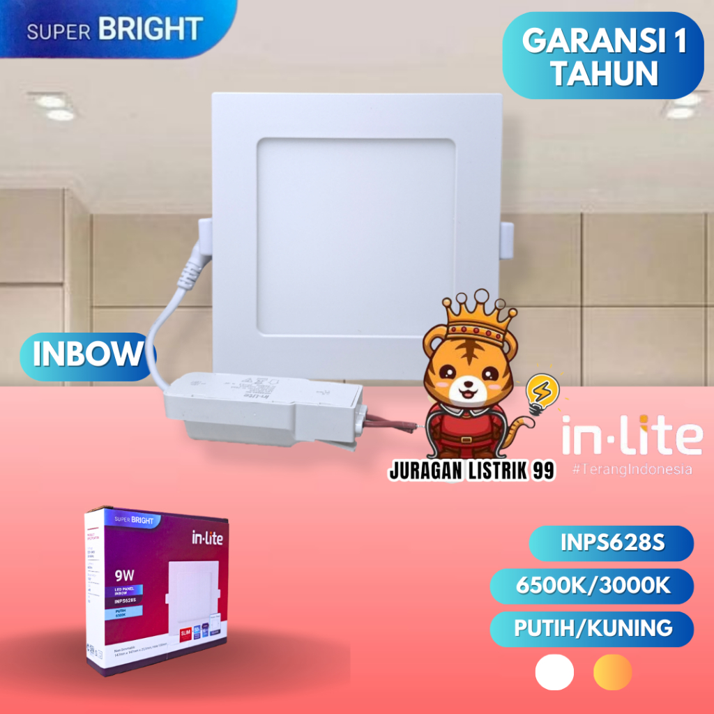 Jual INLITE - DOWNLIGHT PANEL INBOW IB KOTAK INPS628S 6W 9W 12W 18W ...