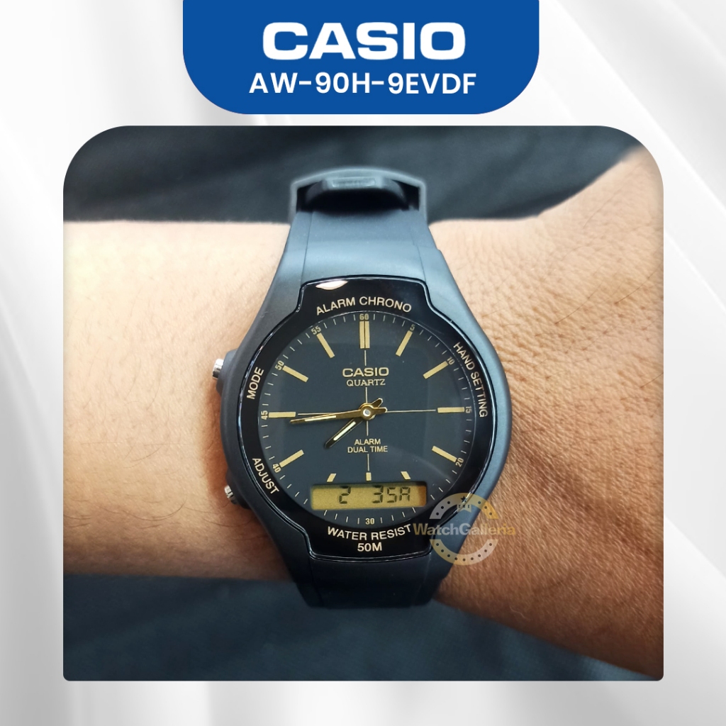 Jual Casio General Analog Man AW-90H-9EVDF / AW90H / AW90H9 | Shopee ...