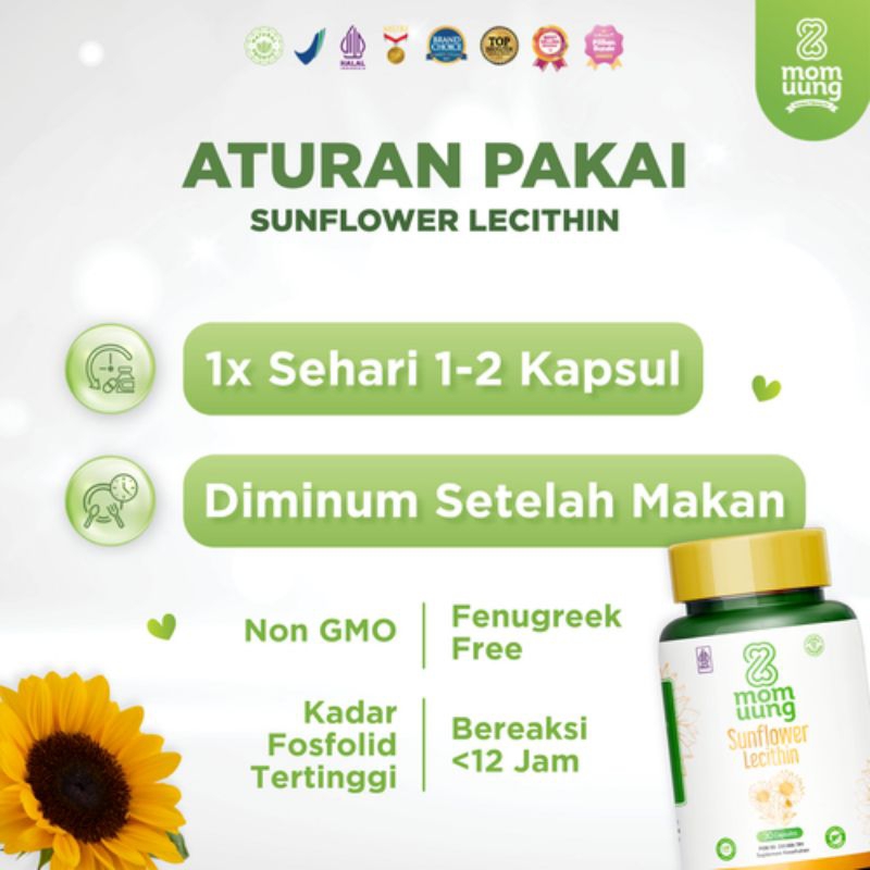 Jual Mom Uung Sunflower Lecithin (30 Kapsul) | Shopee Indonesia