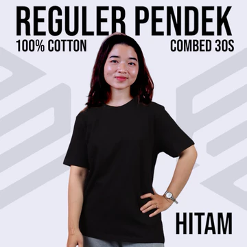 Kaos Polos Lengan Pendek Pria Wanita Unisex 100 Cotton Combed 30S Bahan Lembut Dan Adem (Part 1)