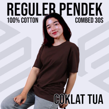 Kaos Polos Lengan Pendek Pria Wanita Unisex 100 Cotton Combed 30S Bahan Lembut Dan Adem (Part 1)