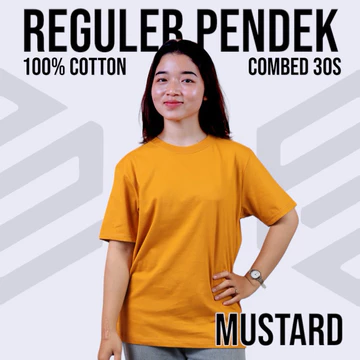 Kaos Polos Lengan Pendek Pria Wanita Unisex 100 Cotton Combed 30S Bahan Lembut Dan Adem (Part 1)