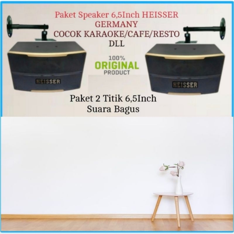 Jual Paket speaker 2 Titik Heisser 6,5 Inch Cafe,Restoran,Sekolahan