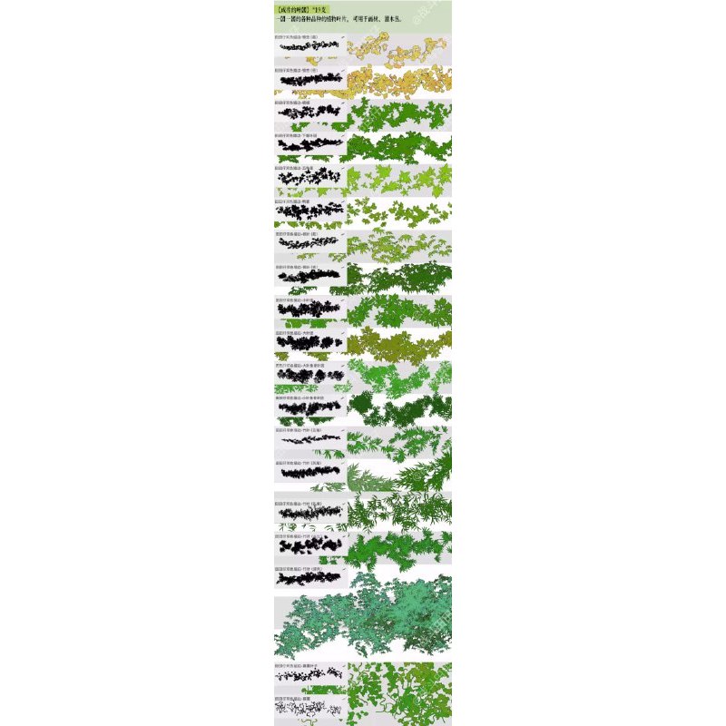 Jual Procreate Brush - Dual Color Outline Leaf & Plants | Shopee Indonesia