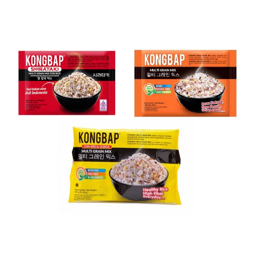 Jual KONGBAP MULTI GRAIN MIX FOR RICE 150gr, HALAL | Shopee Indonesia